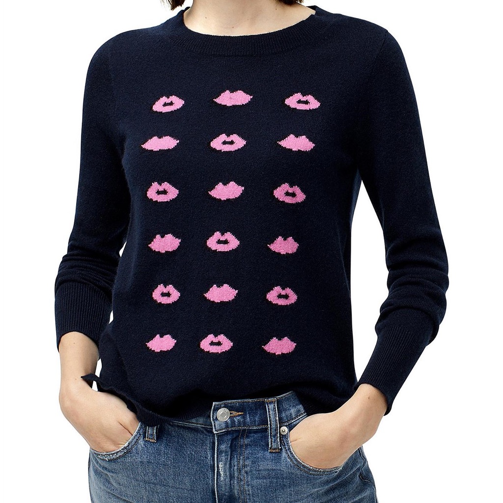 J. Crew 100% Cashmere Layla Sweater, Size Large Nwt